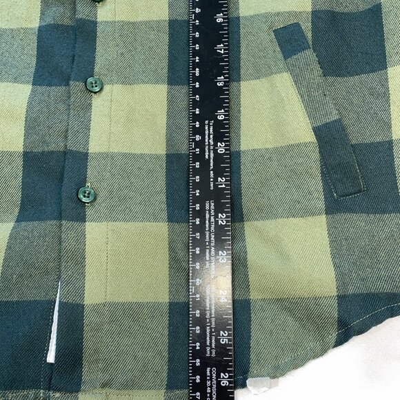 Rsvlts Flannel Green Men's Sz S Camping Outdoors Hiking Button Up - Picture 4 of 9